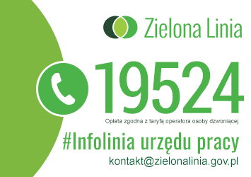 Infolinia urzędów pracy - Zielona Linia telefon 19524